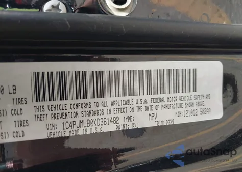 2019 Jeep Cherokee Latitude Plus 4X4 z USA, uszkodzony, nr VIN 1C4PJMLB0KD361482